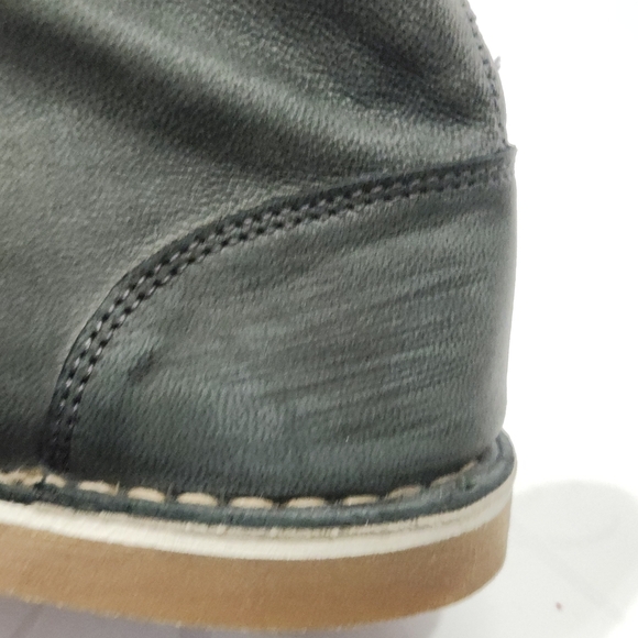 Barney’s New York Men's Gray Leather Low Chukka Boots Size 11 Made in Italy - Picture 11 of 12
